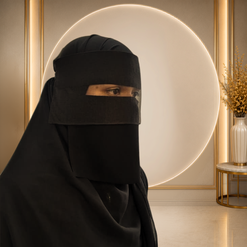 Double Layer Nosepiece Niqab