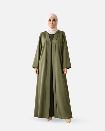 Royal Olive Green Abaya
