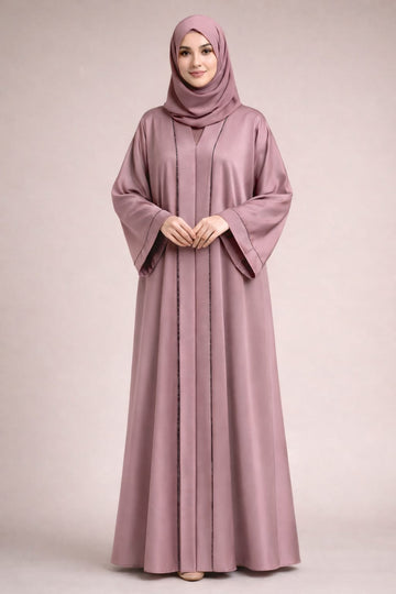 Rose gold luxury abaya
