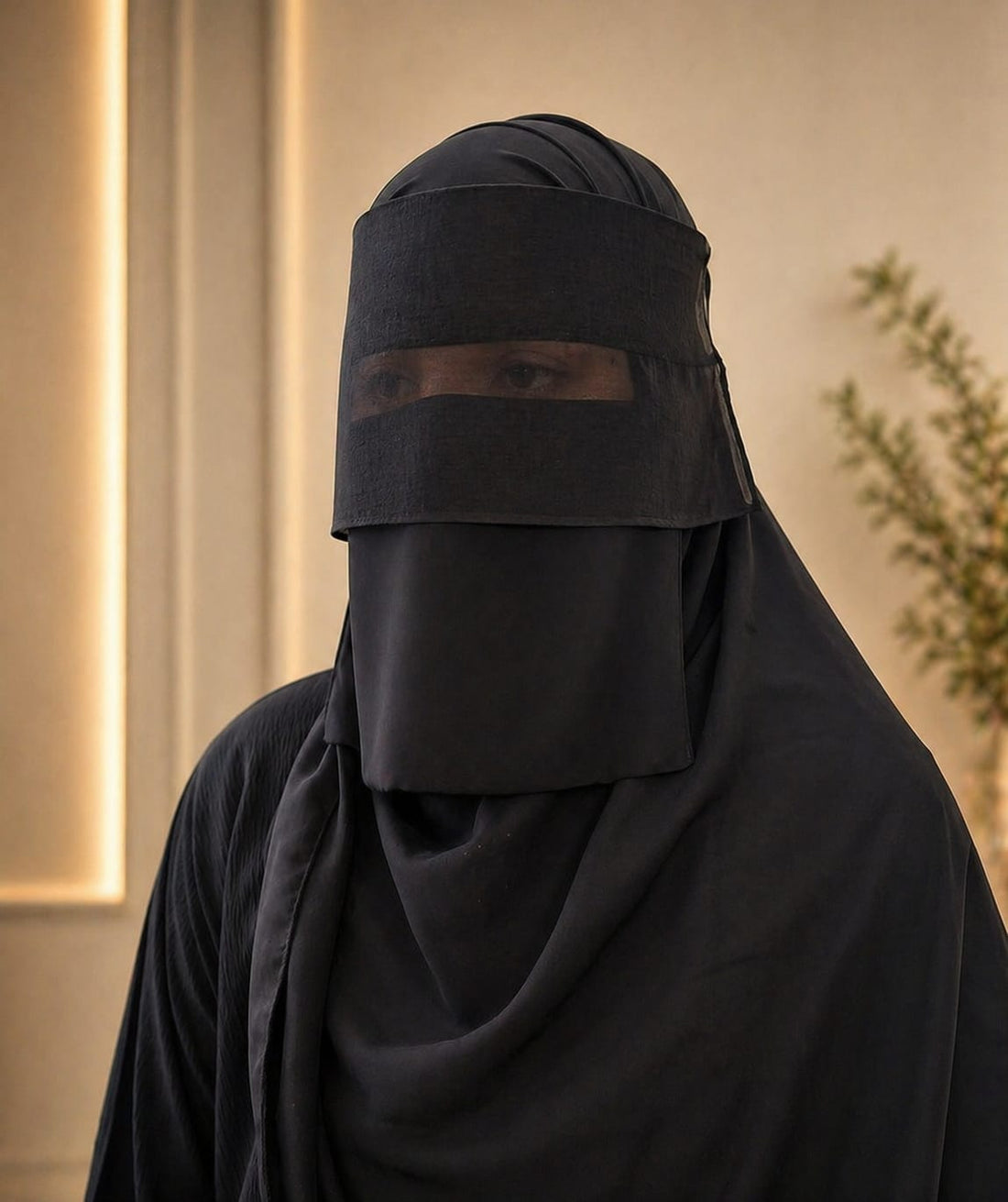 Double Layer Nosepiece Niqab – Pack of 3