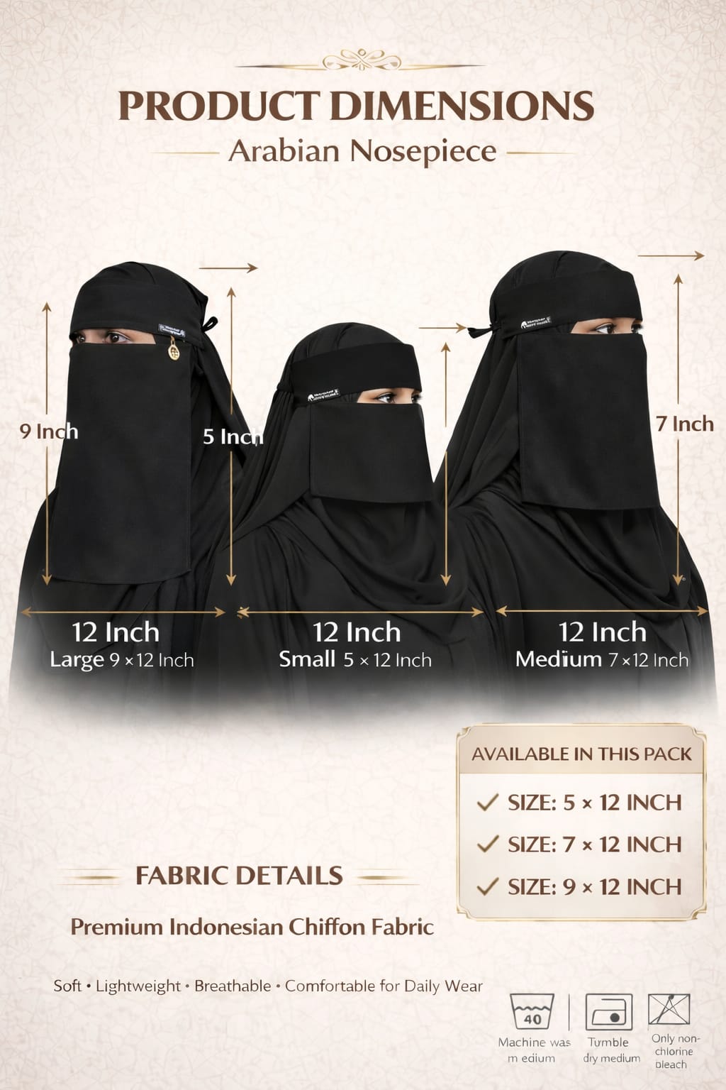 Arabian Nosepiece (Pack of 3)