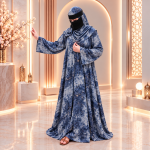 Marble print abaya